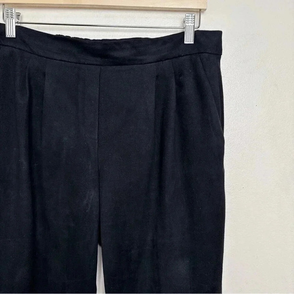 Aritzia Babaton Womens 10 Faux Suede Cohen Darted Pant In Black - Picture 5 of 14